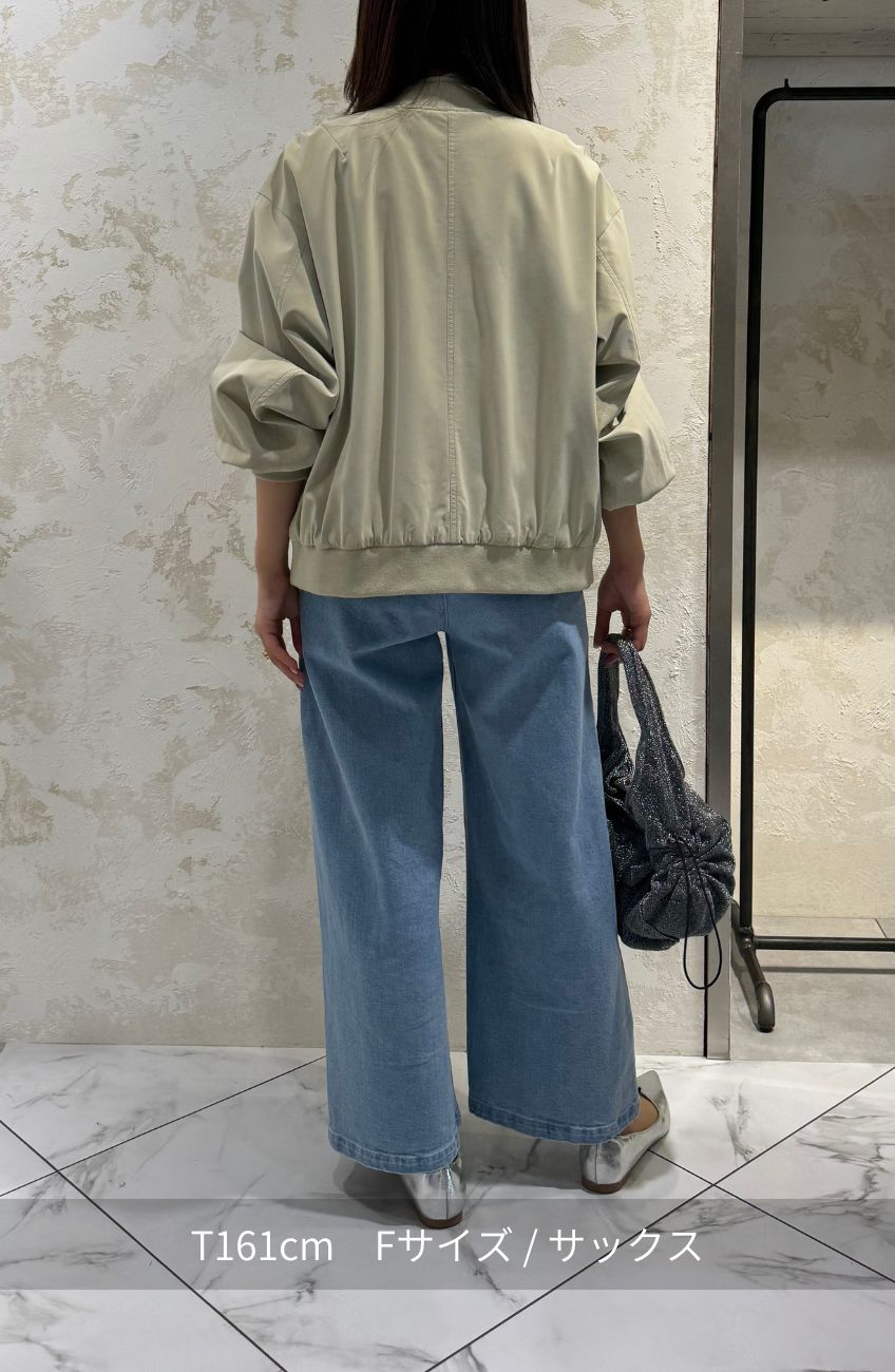 ストレッチタックストレートパンツ
