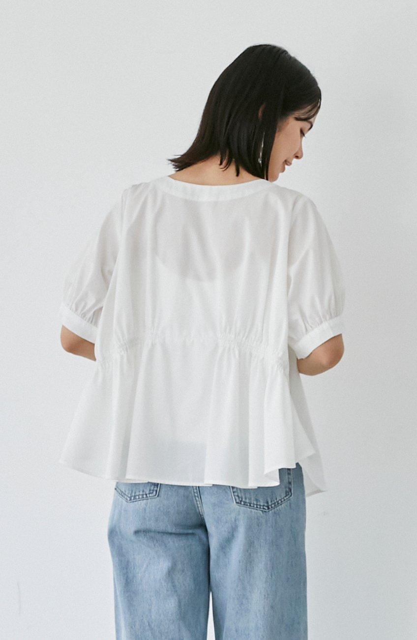 TCダブルギャザー2WAYブラウス