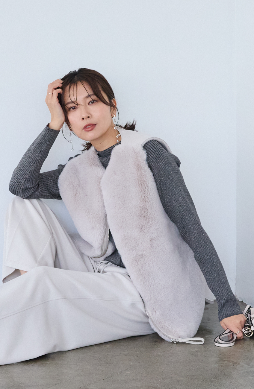 エコファー×ムートンベスト｜FURRY、REYELL公式通販サイト kuih（クイ）