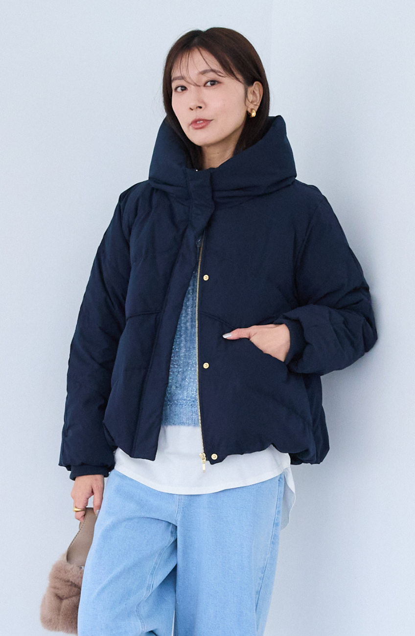 EC限定 ストレッチカシュネックピュアダウン