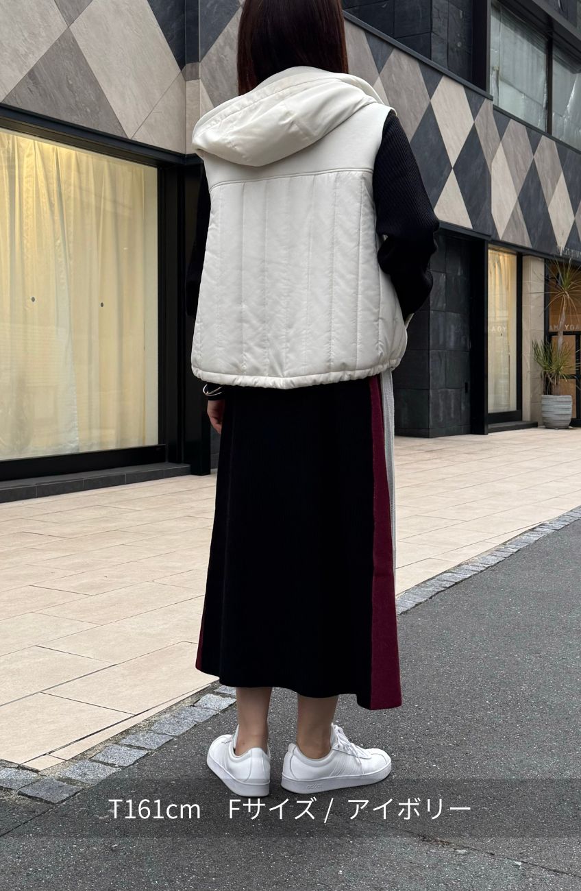 ダンボール×中綿フードベスト