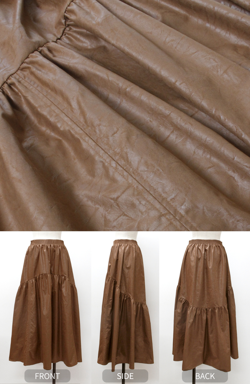 ヴィンテージ加工ヨーク切替スカート