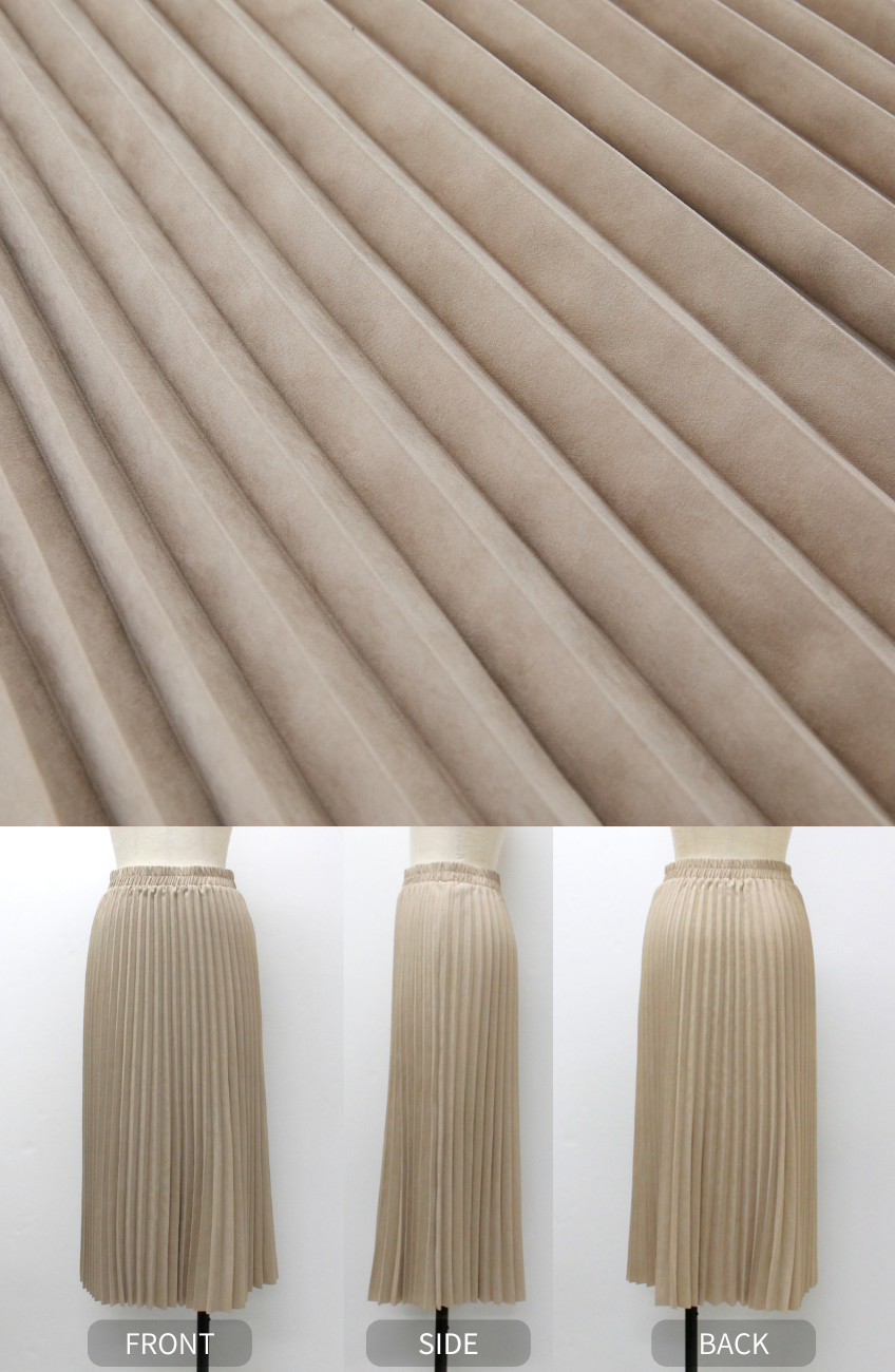 ピーチアコーディオンプリーツスカート