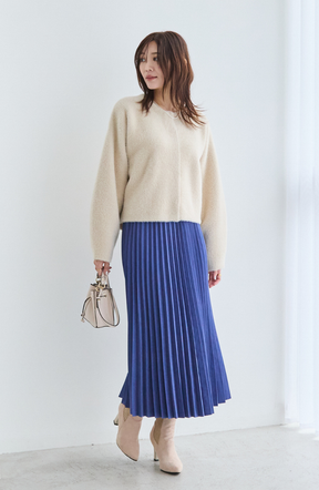 ピーチアコーディオンプリーツスカート