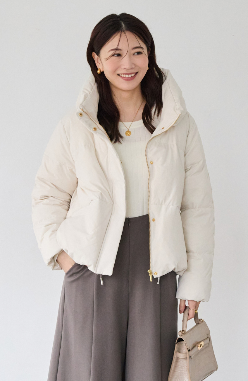 ストレッチカシュネックピュアダウン