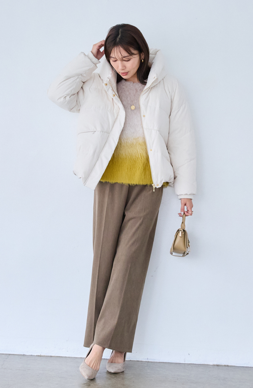 ウールブラッシュグラデーションプルオーバー