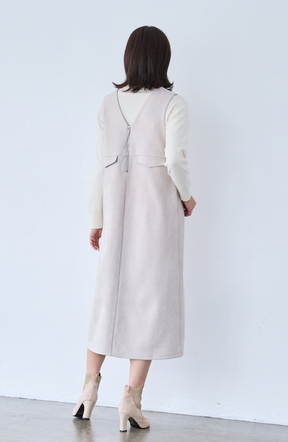 スエード2WAYジップジャンスカ