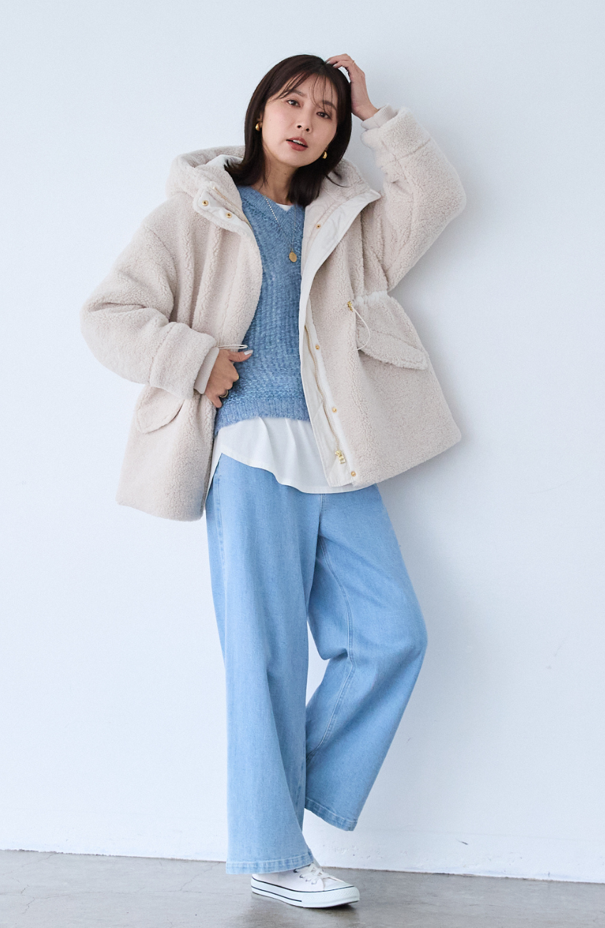 ボアドロストモッズコート