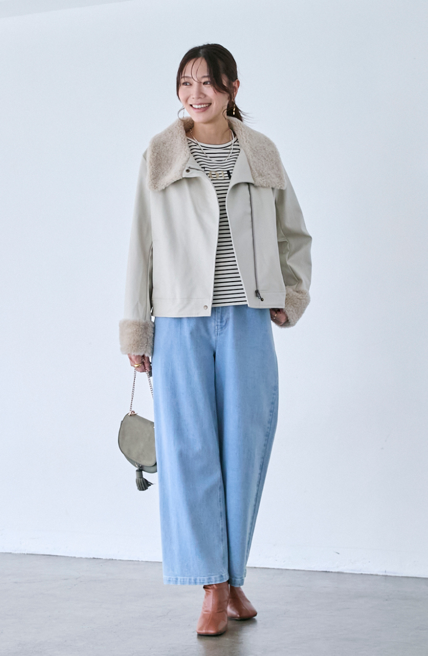 レザーポインテッドファージャケット|FURRY、REYELL公式通販 レザーポインテッドファージャケット|FURRY、REYELL公式通販