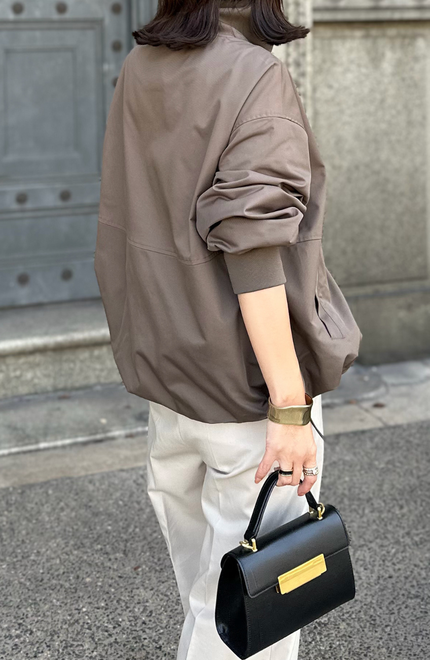 [mayoさんコラボ] エステル切替ジップブルゾン