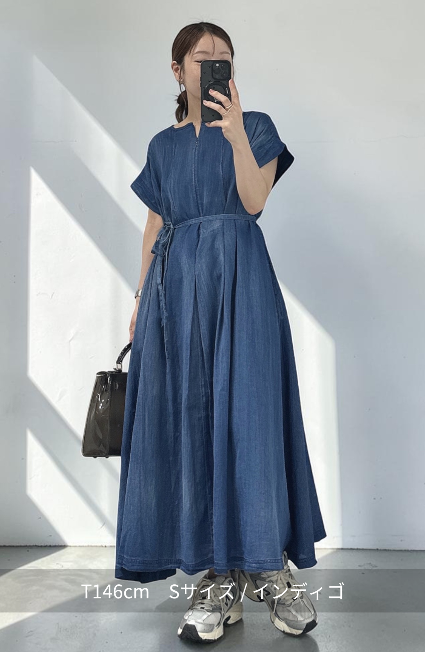 [cahoさんコラボ] Hand Madeブラストデニムワンピース