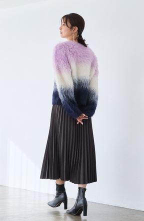 ウールブラッシュグラデーションプルオーバー