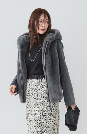 エコファー×ムートンジャケット