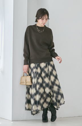 EC限定　軽量ボンディングバックラメロゴプルオーバー