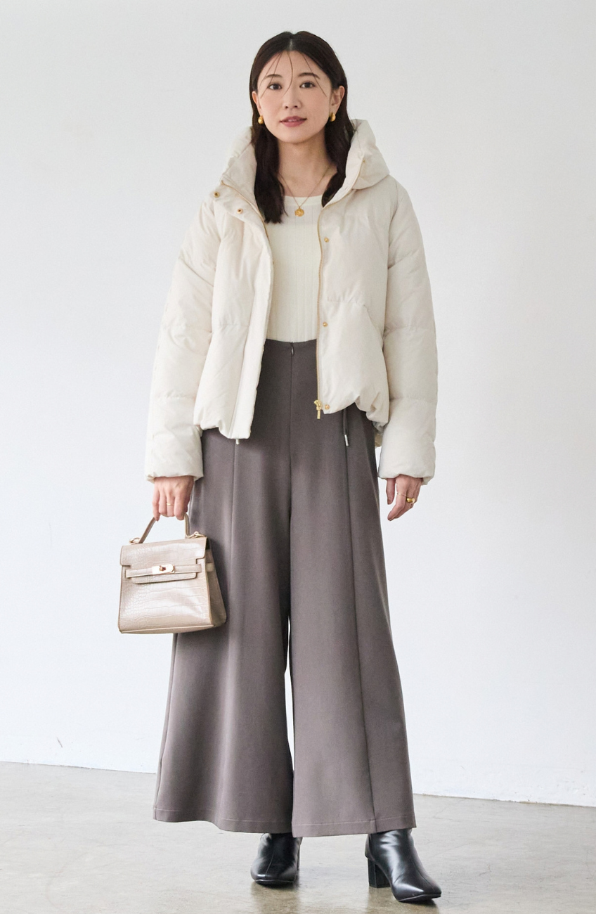 ストレッチカシュネックピュアダウン
