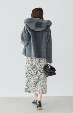 エコファー×ムートンジャケット