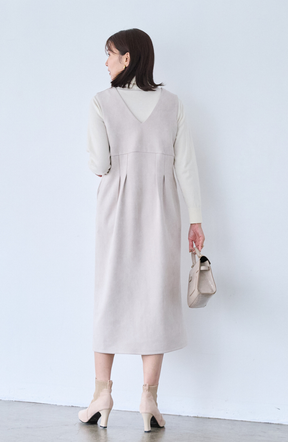 スエード2WAYジップジャンスカ