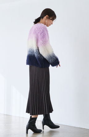 ウールブラッシュグラデーションプルオーバー