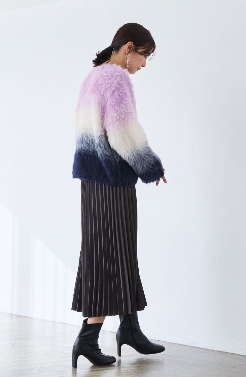 ウールブラッシュグラデーションプルオーバー