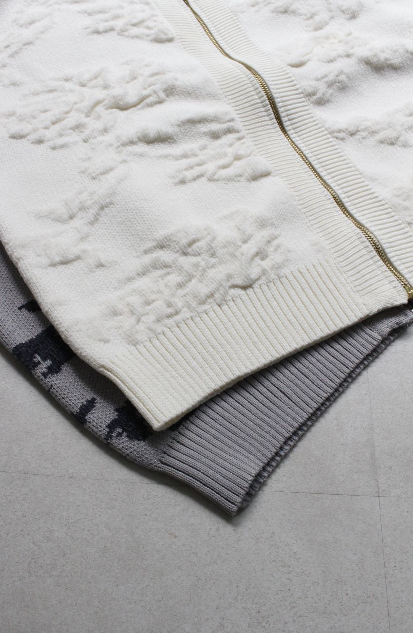 フラワージャガードモールブルゾン