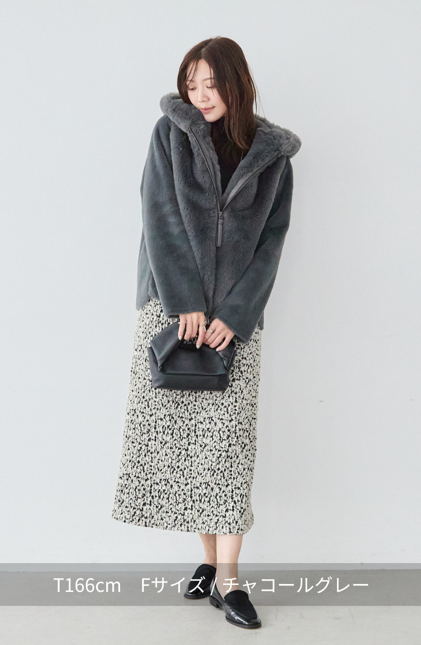 エコファー×ムートンジャケット