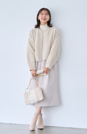 スエード2WAYジップジャンスカ