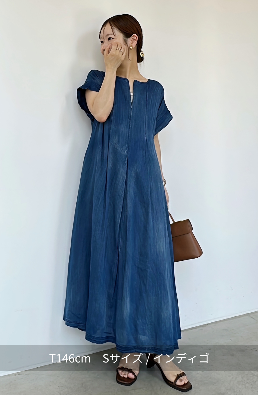 [cahoさんコラボ] Hand Madeブラストデニムワンピース