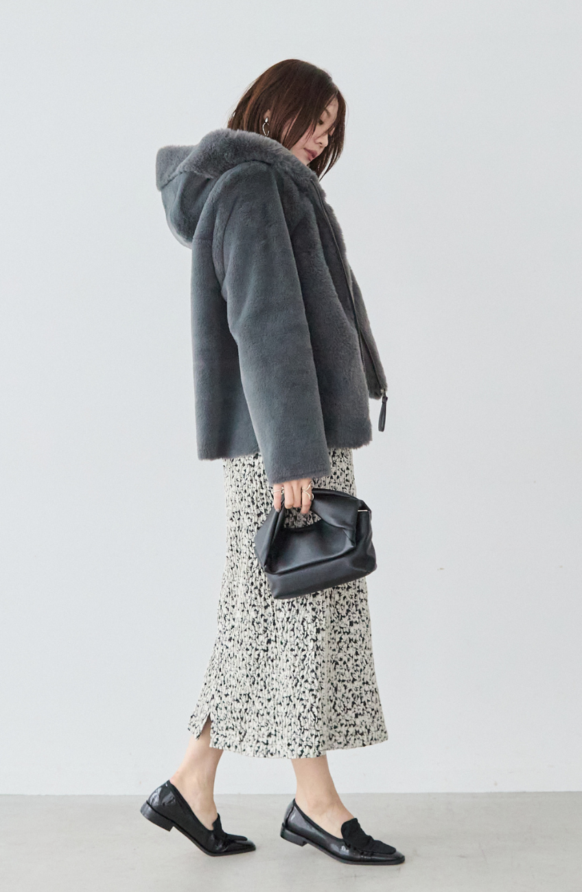 エコファー×ムートンジャケット