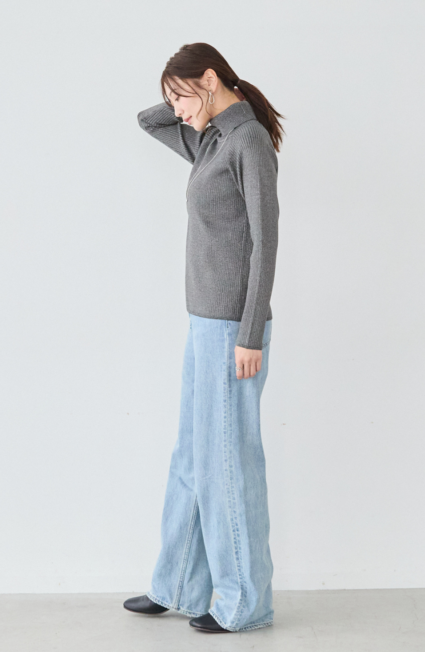 [4.1万枚突破] スーパーストレッチタートルネックプルオーバー