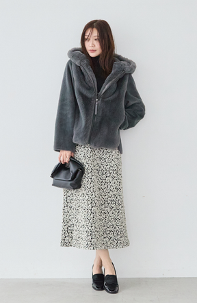 エコファー×ムートンジャケット