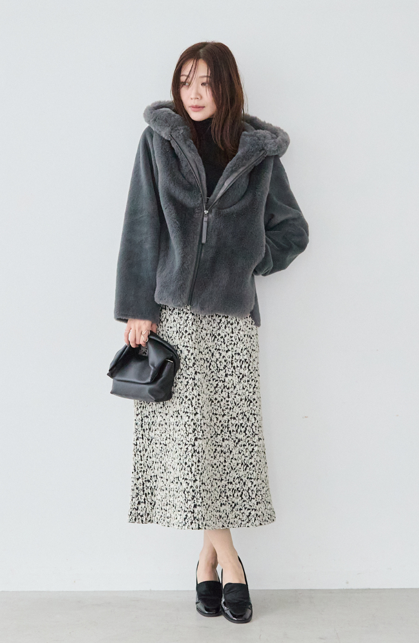 エコファー×ムートンジャケット