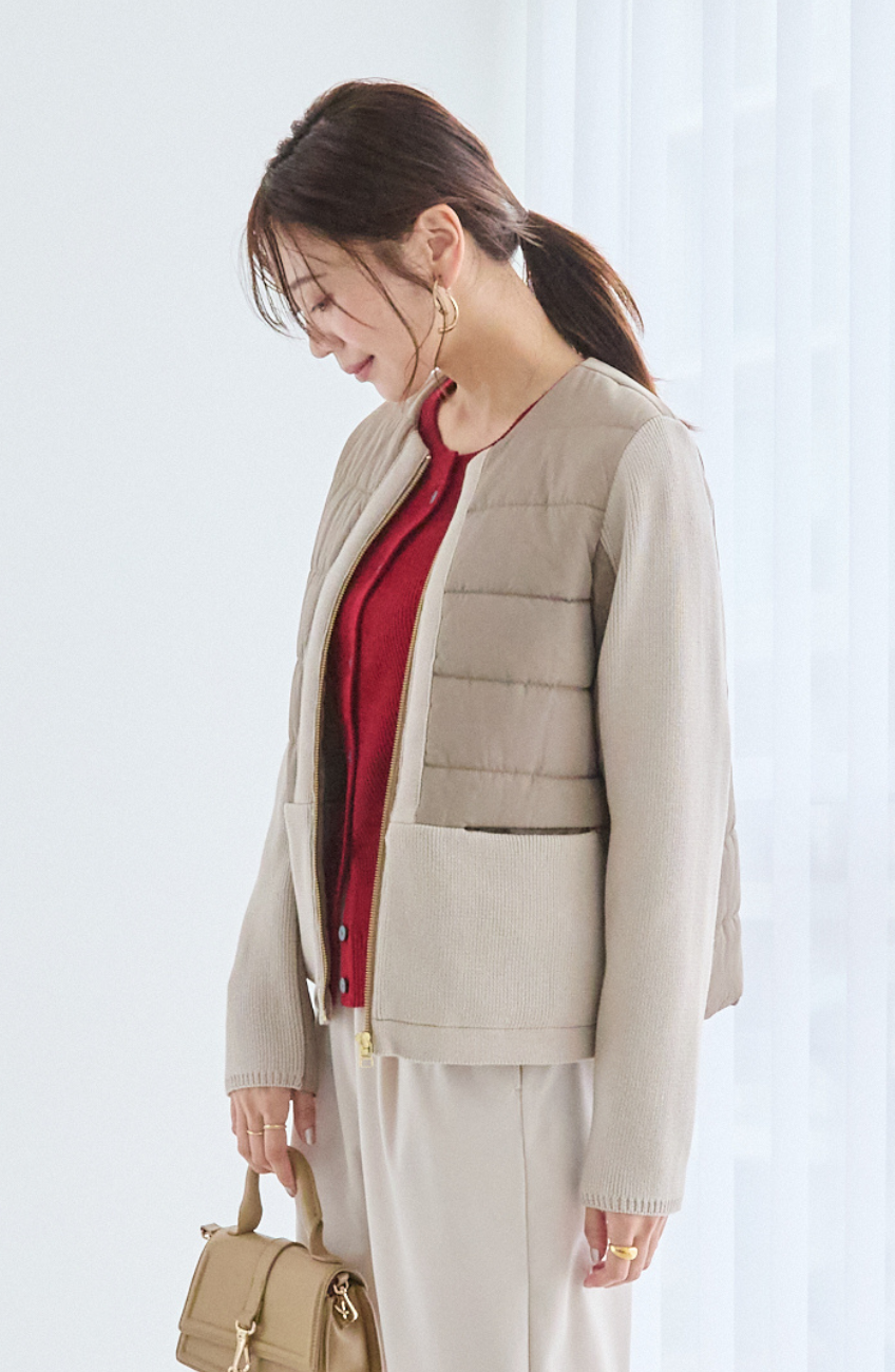 ウォッシャブルバイヤスリブカーディガン