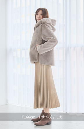 エコファー×ムートンジャケット