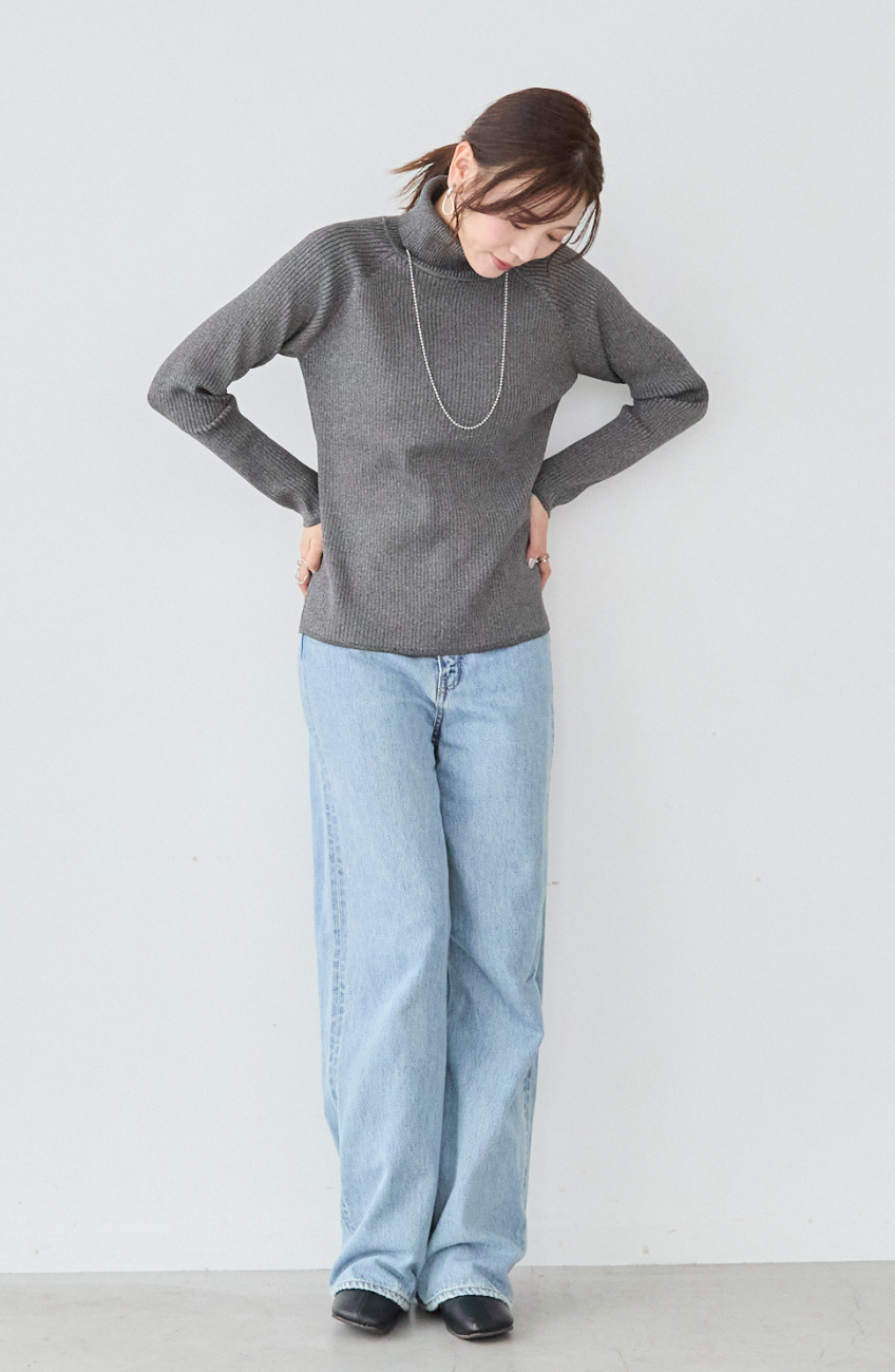 [4.1万枚突破] スーパーストレッチタートルネックプルオーバー