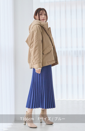 ピーチアコーディオンプリーツスカート