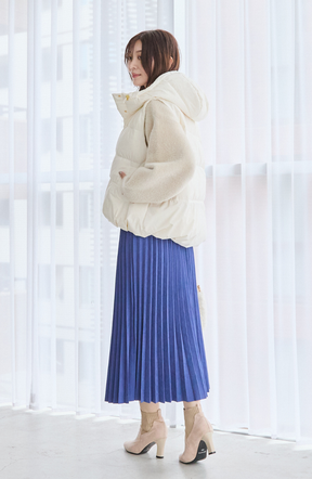 ピーチアコーディオンプリーツスカート