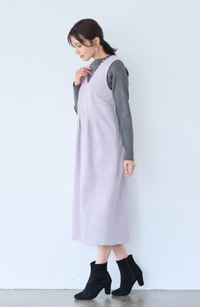 スエード2WAYジップジャンスカ