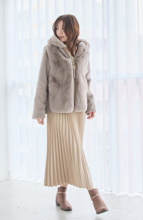 エコファー×ムートンジャケット