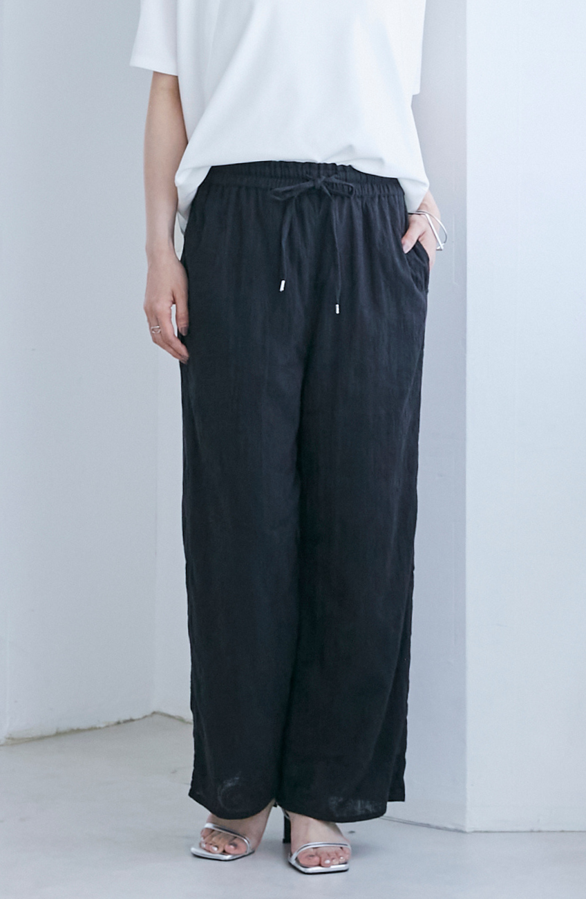 総刺繍リラックスストレートパンツ