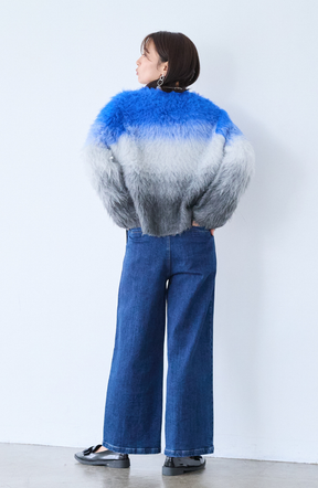 ウールブラッシュグラデーションプルオーバー