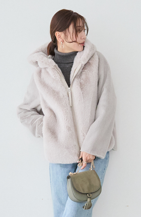 エコファー×ムートンジャケット