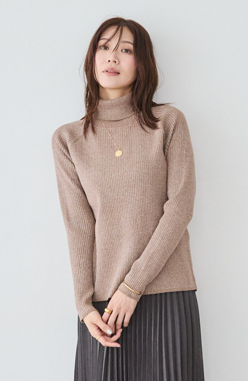 [4.1万枚突破] スーパーストレッチタートルネックプルオーバー