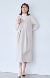 スエード2WAYジップジャンスカ