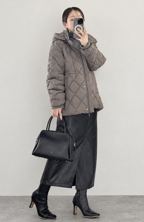 [cahoさんコラボ] ストレッチスタンドフードピュアダウン