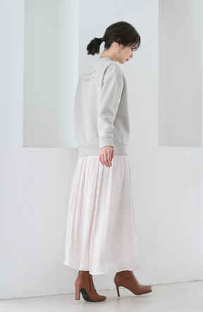 EC限定　軽量ボンディングバックラメロゴプルオーバー