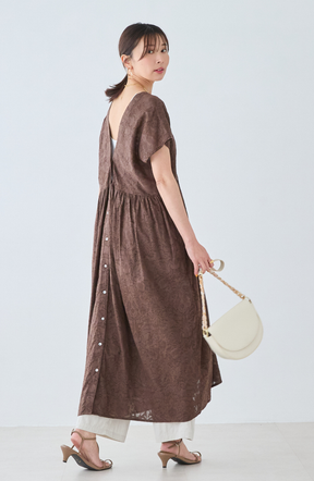 ジャガード2WAYシャツワンピース