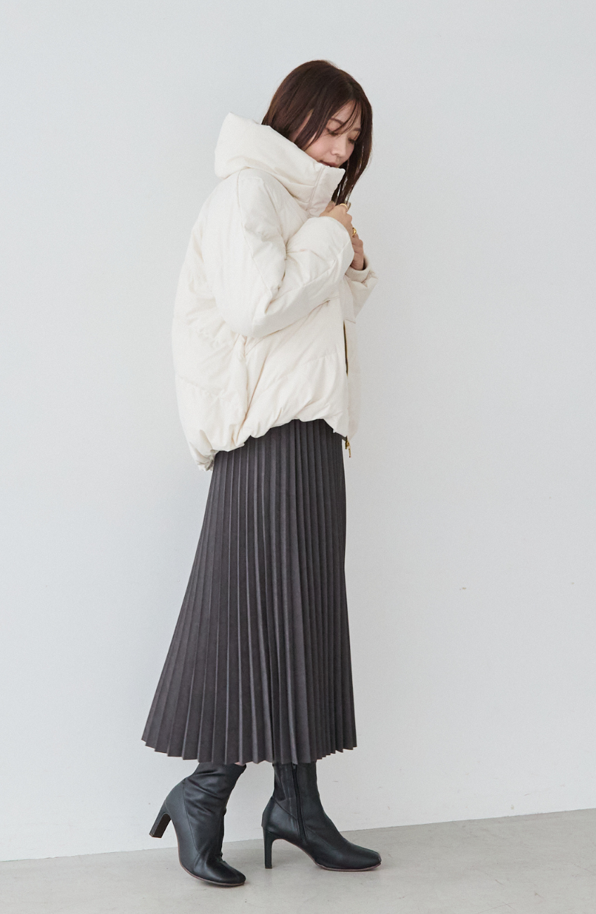 ピーチアコーディオンプリーツスカート