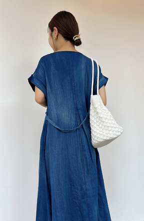 [cahoさんコラボ] Hand Madeブラストデニムワンピース