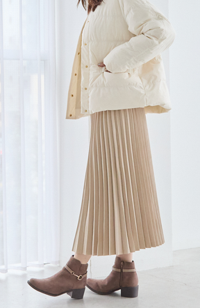 ピーチアコーディオンプリーツスカート