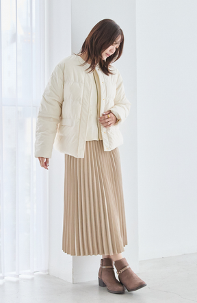 ピーチアコーディオンプリーツスカート